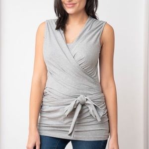 Seraphine Grey Mark Cotton Skin to Skin Top
